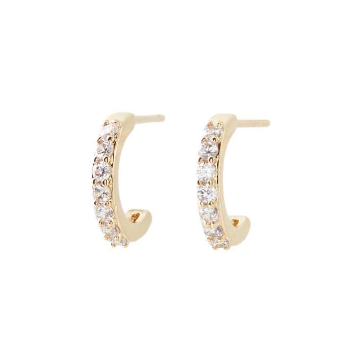 Chanett Small Øreringe - Forgyldt